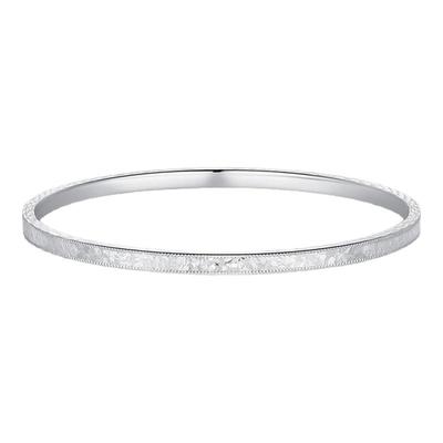 潮宏基铂雅碎碎冰铂金开口手镯