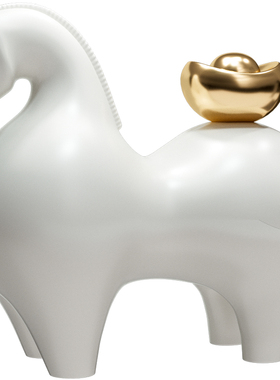 马上有钱摆件开业礼物家居装饰品