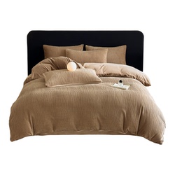 高品质雕花牛奶绒四件套冬季加绒