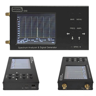 SA6/SA8频谱分析仪+信号源35MHz-6.2G便携式无线电信号频率分析仪
