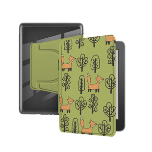 适用Kindle磁吸分离Paperwhite电纸书kpw1漫画卡通2可爱狐狸3透明壳4/5第11/12代658青春版958电子书保护套潮