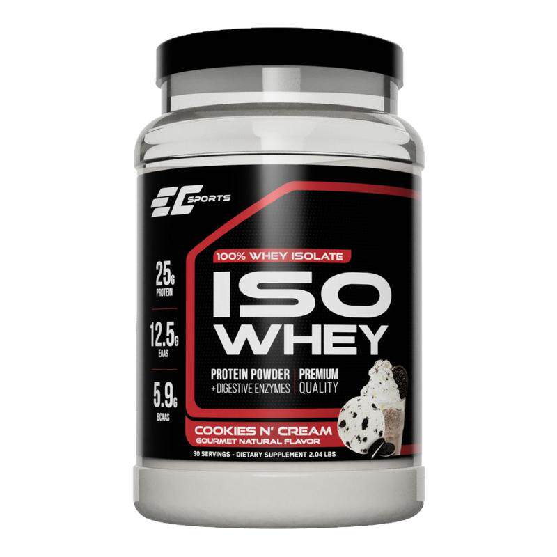 美国进口ECSPORTS正品100%分离乳清蛋白消化酵素健身男低脂增肌粉