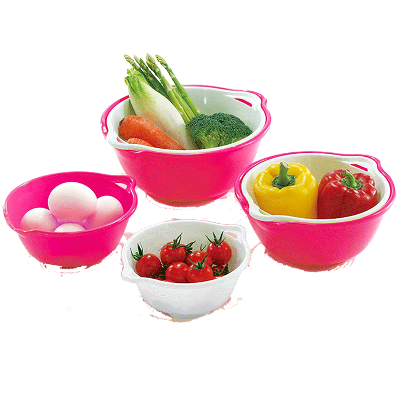 利快进口沥水篮日本洗菜盆果盘