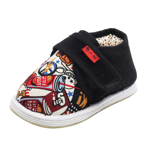 宝宝棉鞋男童冬季保暖鞋子手工儿童老棉鞋女童千层底布鞋老式棉花