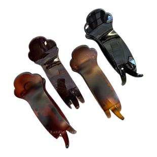 扎高马尾发夹女2025新款高级感后脑勺夹子气质竖式发卡鸭嘴夹发饰