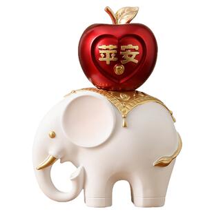 吉象如意大象装饰摆件客厅电视柜酒柜家居平安摆设工艺品乔迁送礼