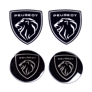 适用于标致盾牌标 508L 4008 5008 3008 308 408外观改装件车标贴