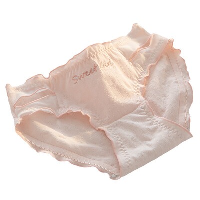 提拉米苏纯棉中腰三角裤女士内裤