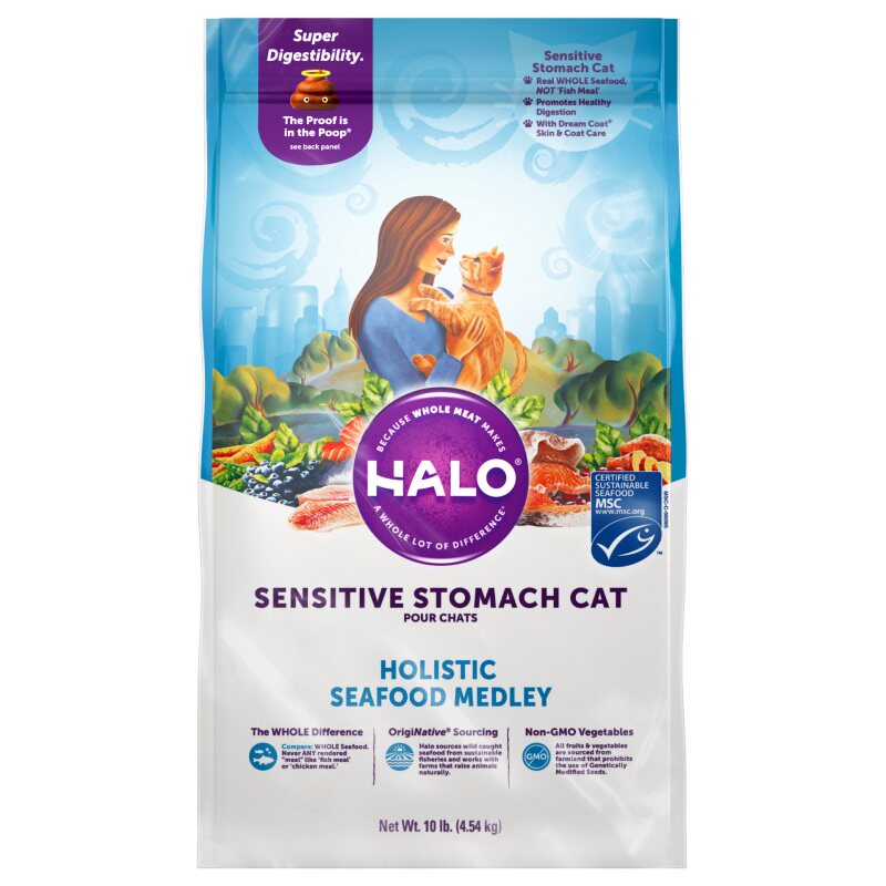 美国HALO/自然光环猫粮肠胃