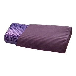 翼TPE深睡格子睡眠枕套53x34专用成人52波浪经典款果胶乳胶枕头套