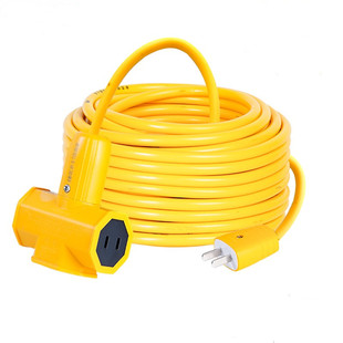 纯铜芯电动瓶车充电延长线电线家用软线插排插拖线板长线插板带线