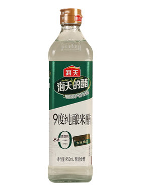 海天度纯酿米醋450ml瓶装家用