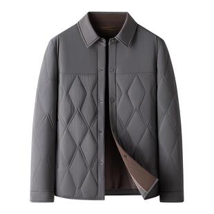 [绵羊毛填充]梦特娇冬季男士夹克棉衣翻领棉服纯羊毛外套保暖厚J