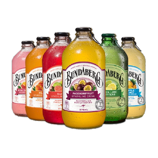Bundaberg宾得宝澳洲网红果味气泡水375ml*6多口味果汁饮料汽水