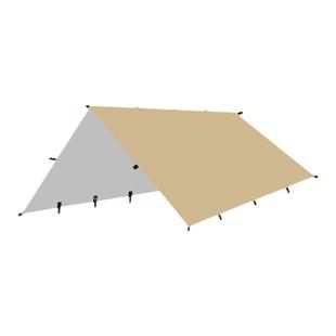 多功能天幕帐篷防雨防晒涂银凉棚露营烧烤遮阳棚户外野营地布方形