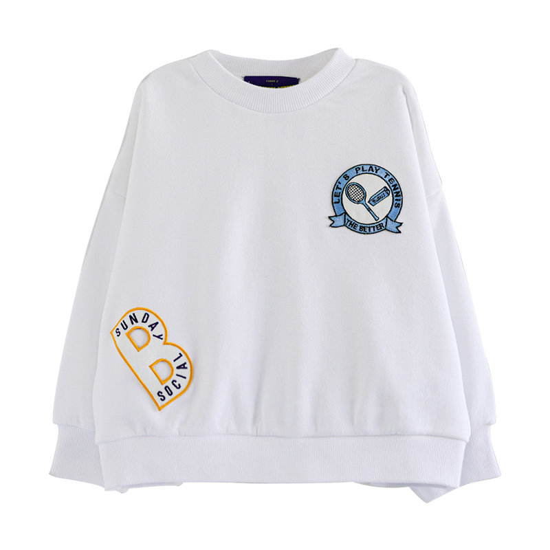 ILOVEJ女童圆领套头卫衣春秋