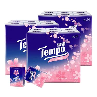 Tempo得宝4层樱花味手帕纸36包