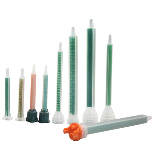 ab胶静态混合管美缝剂胶枪胶嘴方形混合管1：1 10：1方形混合管AB