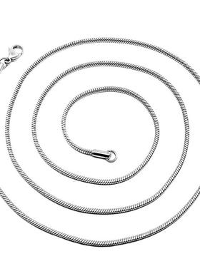 方蛇链双层项链女加长款毛衣链子