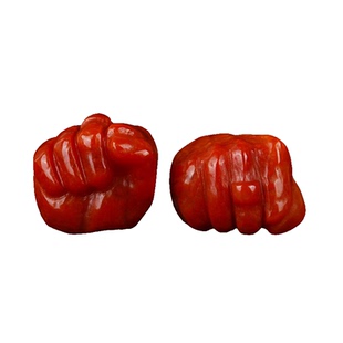 南红大权在握勒子小拳头背云挂吊坠手串diy金刚星月菩提佛珠配饰