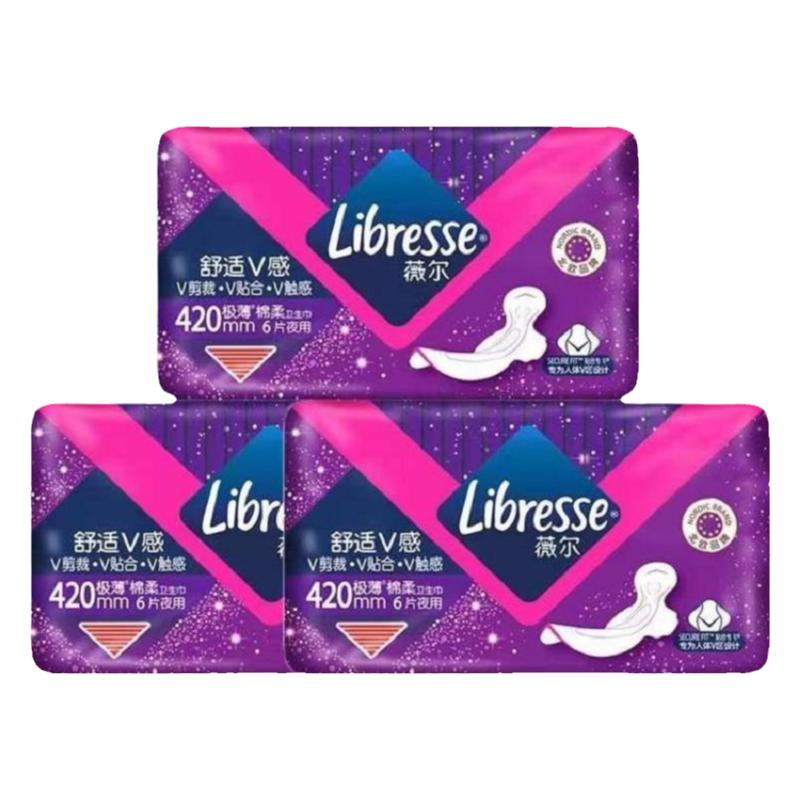 Libresse薇尔420mm绵柔极薄夜用