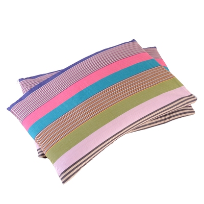 拉链式全棉粗布枕芯套内胆套一对