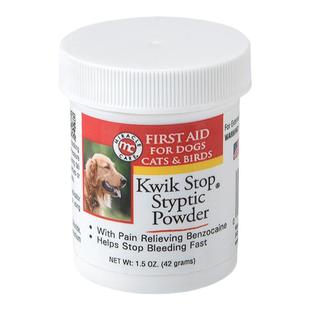 推荐美国KWIK STOP快克宠物指甲止血粉狗猫通用断甲断尾外伤药42g