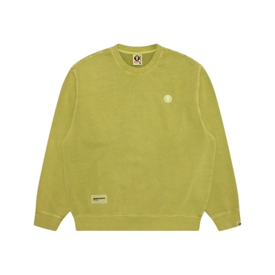 Aape小标徽章水洗复古薄绒卫衣