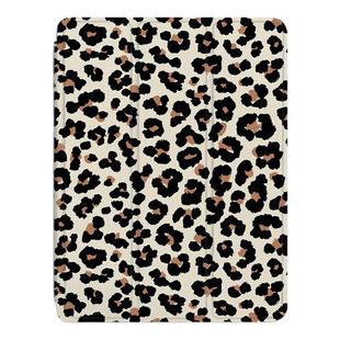 胜埃适用ipadpro保护壳air7豹纹复古4/mini6魔法纹理2021苹果11寸第10代2023版12.9三折式3带笔槽5平板套简约