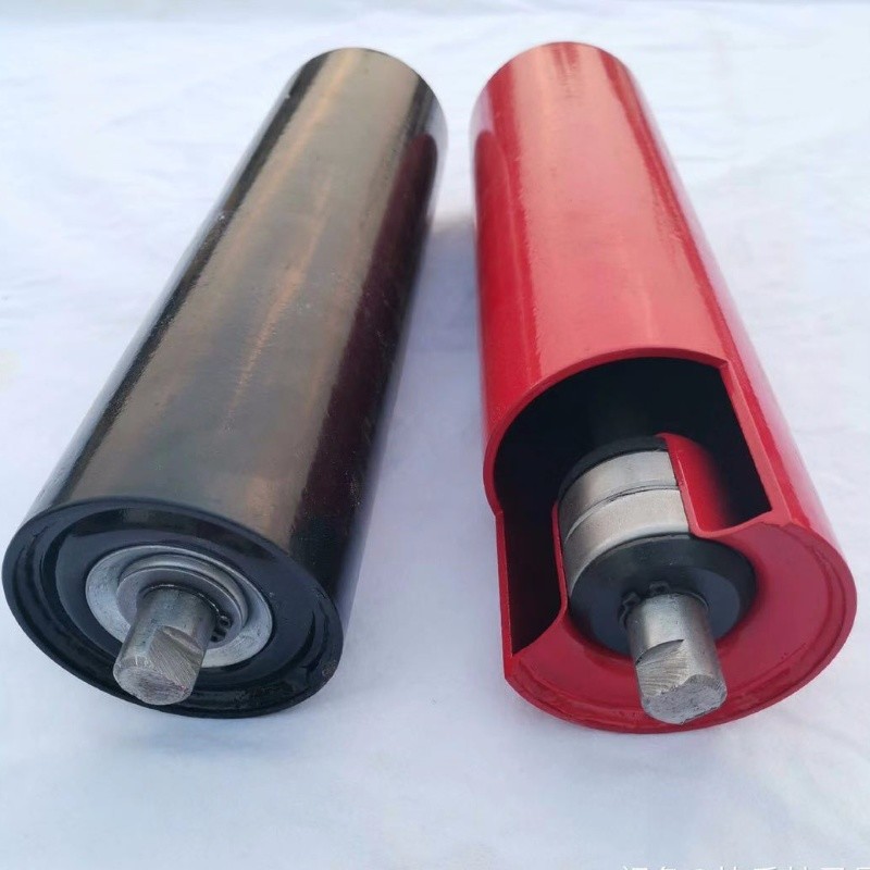 皮带机无动力托辊输送带托辊滚筒传送带支架托轮滚筒矿山配件托辊