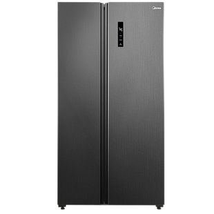 美的607/606L对开双开门十字大容量风冷无霜家用超薄一级变频冰箱