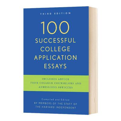 英文原版 100 Successful College Application Essays 100篇成功的大学申请作文书 英文版 进口英语原版书籍