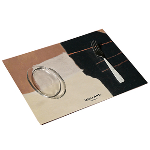 台面皮革餐垫办公桌垫防水隔热垫防油餐桌茶几书桌垫易清洁中古风