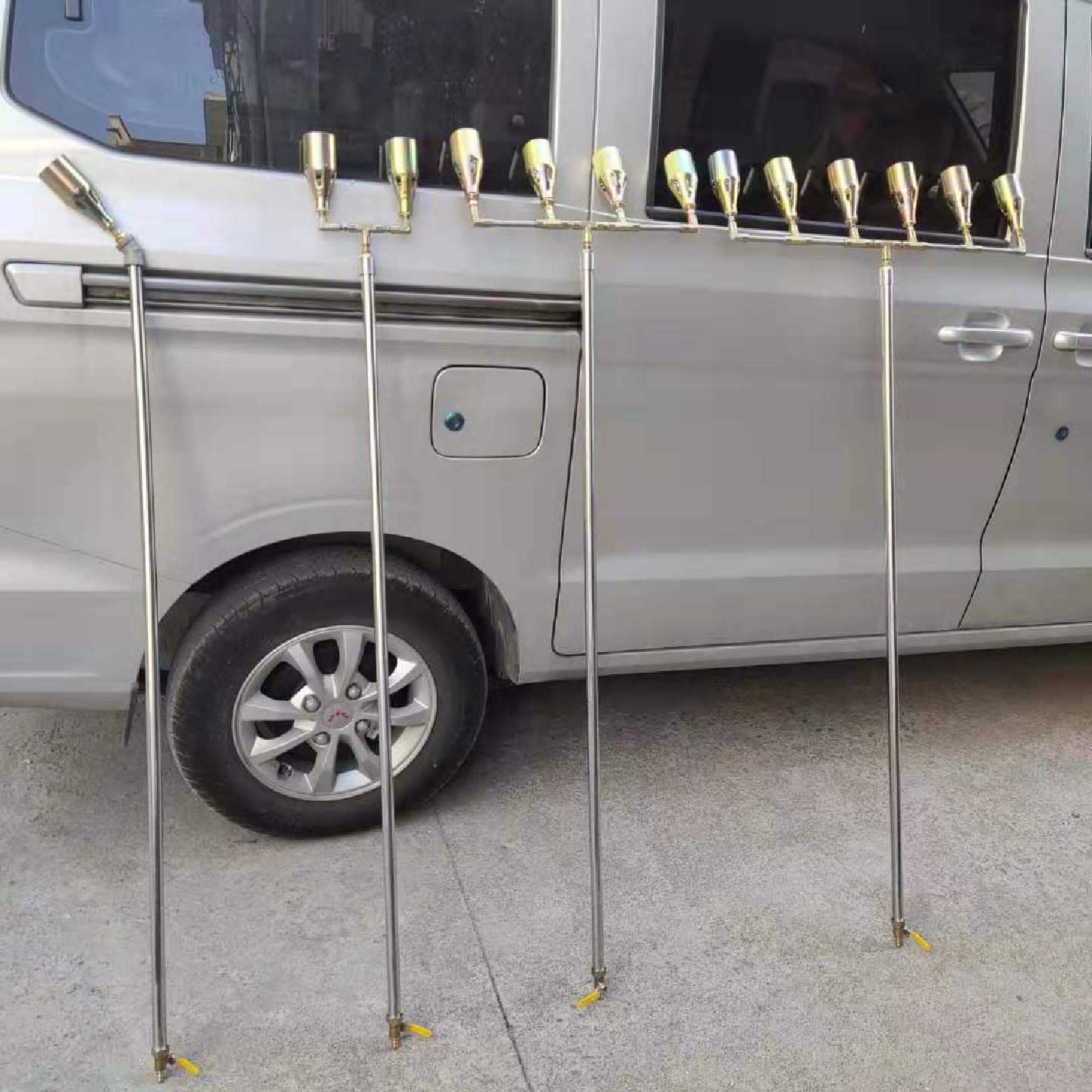 304不锈钢加长液化气喷火枪高温丙烷除草消毒器全不锈钢高压管农