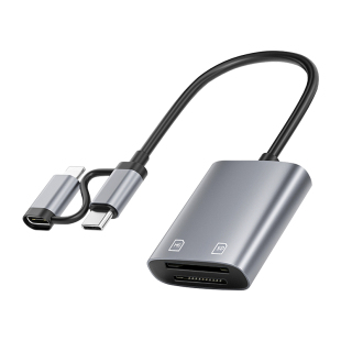 MS卡读卡器适用于索尼sony记忆棒长短棒佳能ccd相机储内存卡读取器MS Pro苹果17手机Typec平板16两用SD转换器