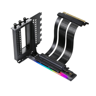 PCI-E4.0显卡延长线PCIe4.0转接线90度角显卡竖装支架兼容ATX机箱