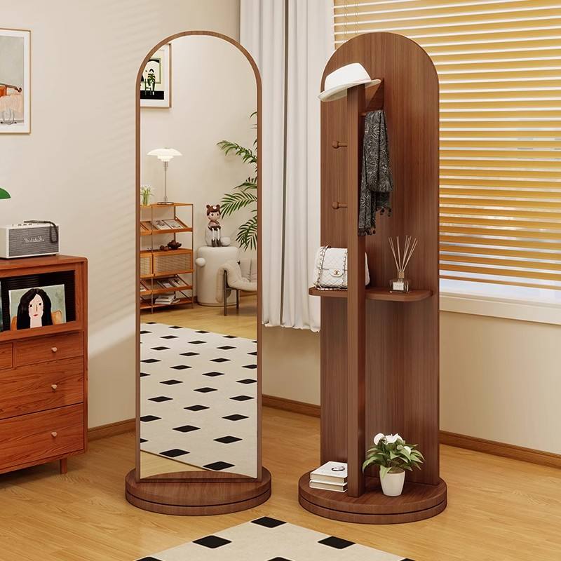 全身镜家用拱门旋转穿衣一体物大试衣镜镜子挂衣架卧室落地置女生