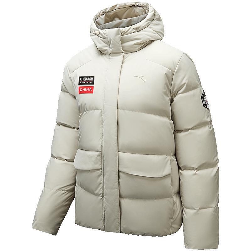 安踏冰甲羽绒丨短款防泼水羽绒服女士冬季户外棉服夹克162447904