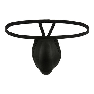 男士海绵罩杯内裤JJ轮廓显形运动防磨护裆垫游泳激凸性感丁字裤