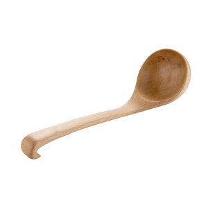 TIGERCAT家用日式原木大汤勺木质粥勺盛汤实木长柄勺子木头木勺子