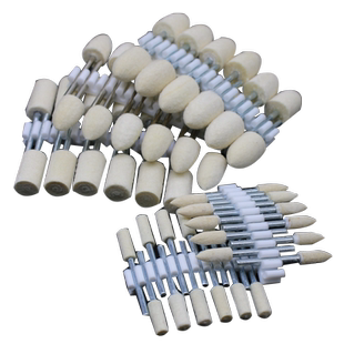 2.35/3.0/6.0mm柄羊毛磨头抛光轮打磨头抛光头镜面玉石金属打磨头