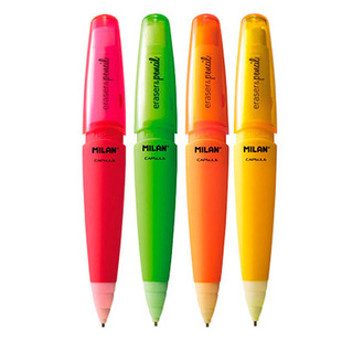 西班牙进口Milan米兰自动铅笔1.3mm小学生写不断书写铅笔铅芯笔擦