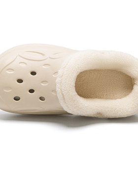 crocs云朵棉内胆加绒保暖冬天