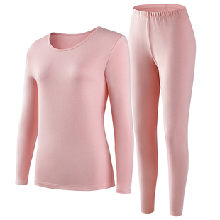 ab保暖内衣秋冬女奶酪蛋白圆领保暖套装弹力舒适女士秋衣秋裤R868
