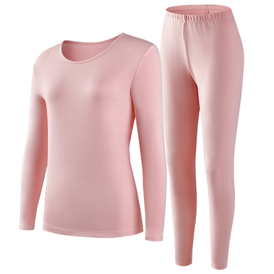 AB内衣女士圆领保暖内衣套装