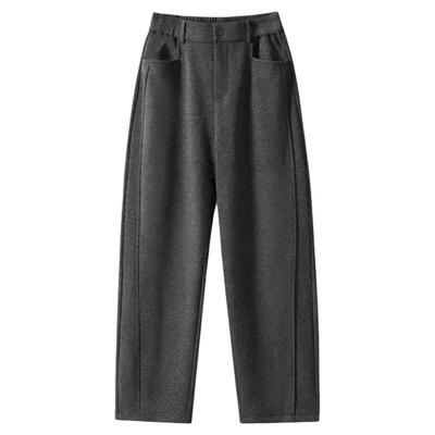 高级感加厚直筒裤男冬季新款