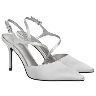 CHARLES&KEITH26春季新款CK1-60280501气质尖头一字带高跟鞋凉鞋