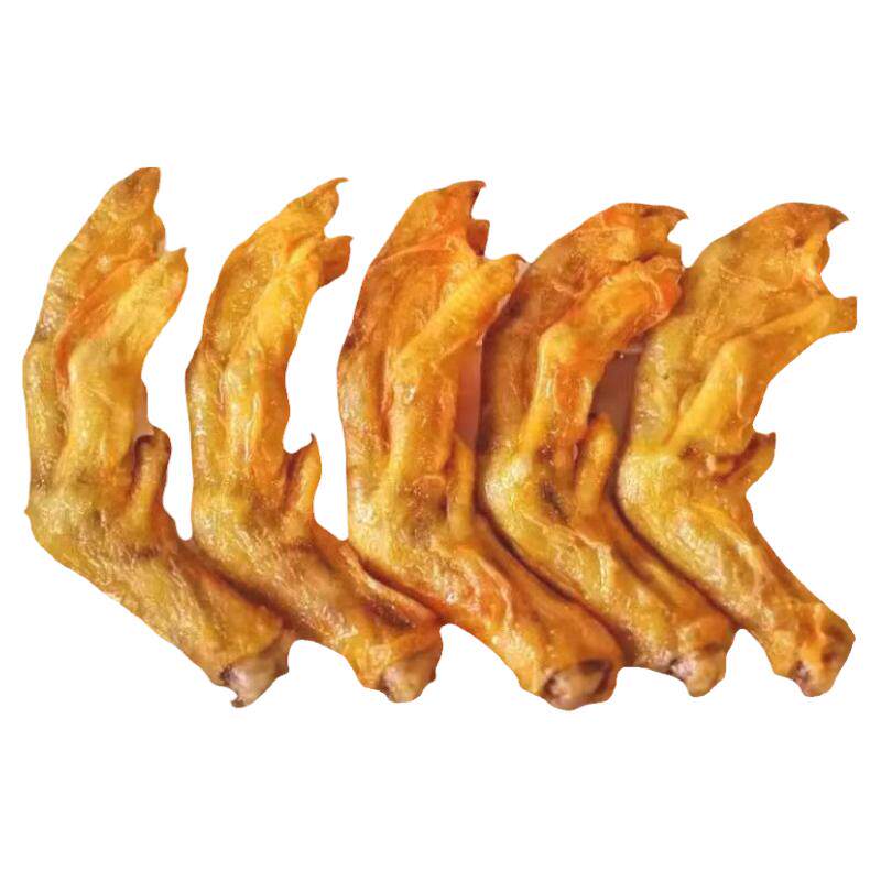 黄皮虎皮油炸鸭掌广西商用半成品
