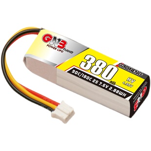GAONENG高能 380mAh 2S 7.6V 90C HV 蚊车1:28遥控玩具模型锂电池