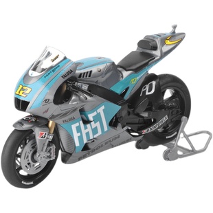 正版4D拼装1/18经典YZR-M1摩托赛车模型仿真内构细节组装玩具摆件